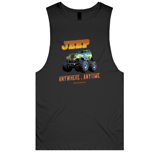 JEEP ANYWHERE ANYTIME Muscle Tee