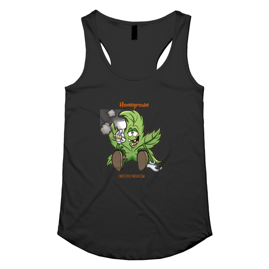 HAPPY WEED Womens Racerback Singlet