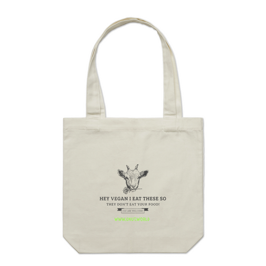 SAVE THE VEGANS トートバッグ