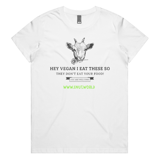 SAVE THE VEGANS レディース Tシャツ