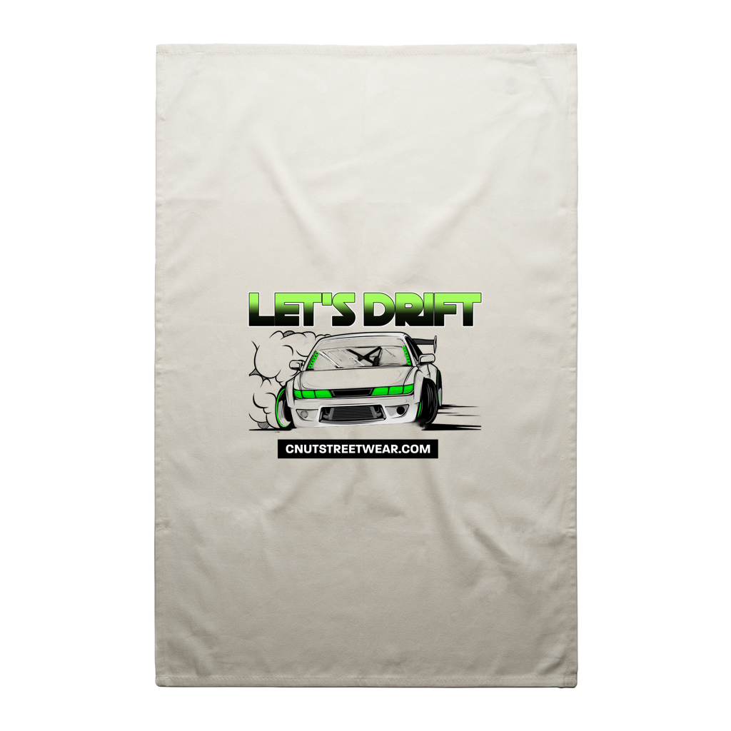 LET'S DRIFT Tea Towel