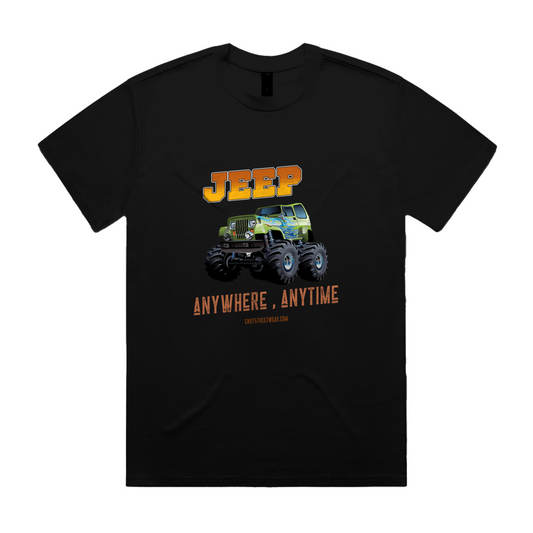 JEEP ANYWHERE ANYTIME Unisex Heavy Tee