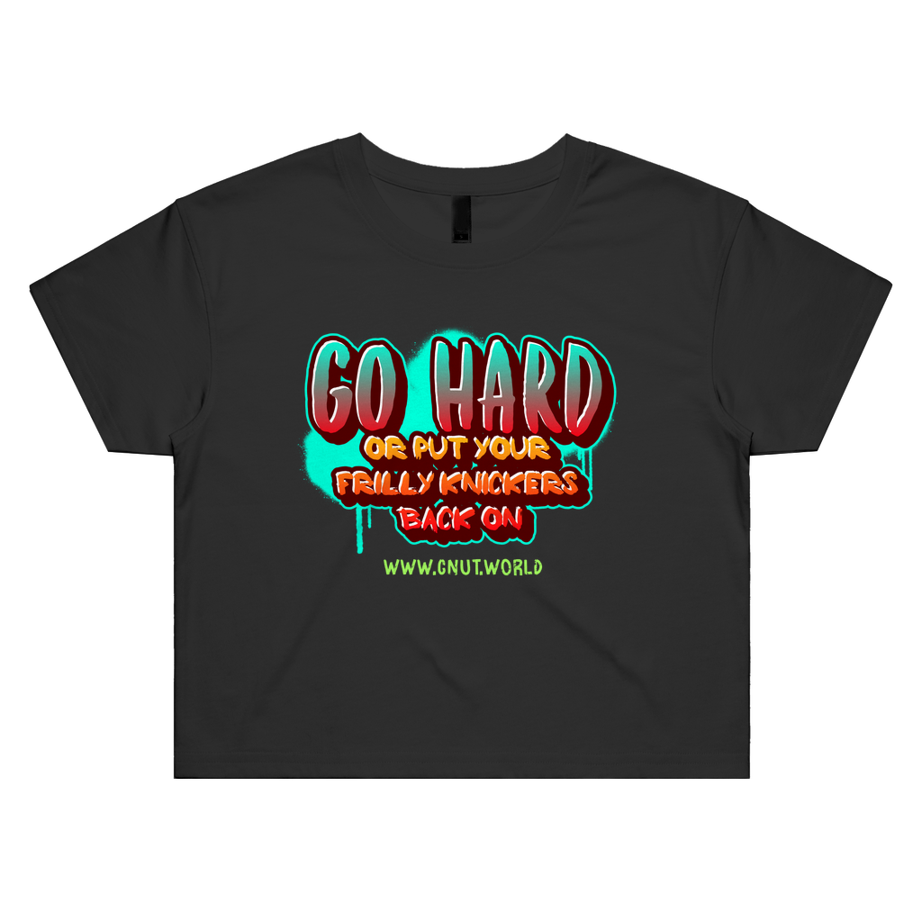 GO HARD Crop para mujer