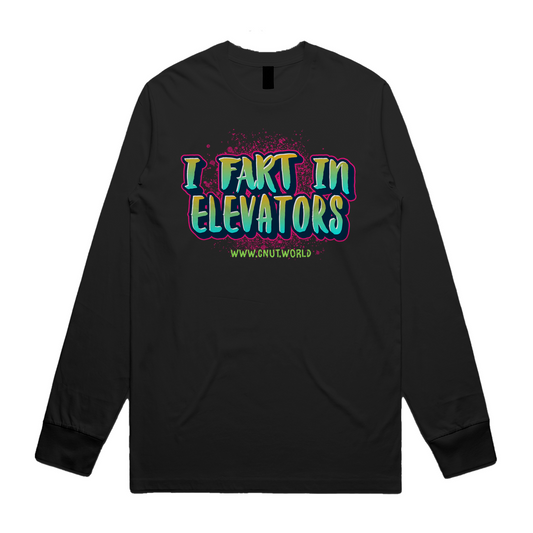 ELEVATOR FART ユニセックス長袖Tシャツ