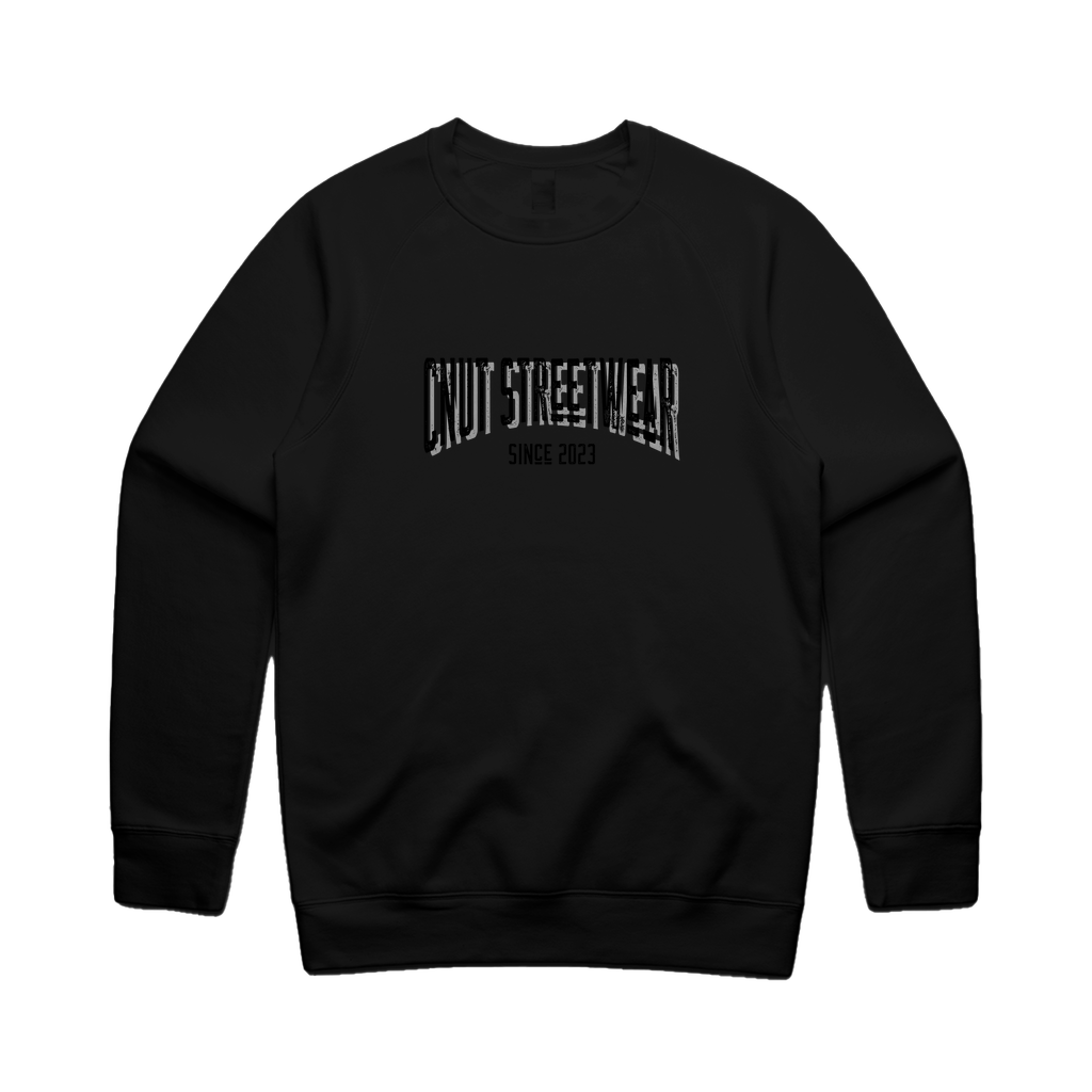 NICE CNUT LOGO BLACK Unisex Crewneck