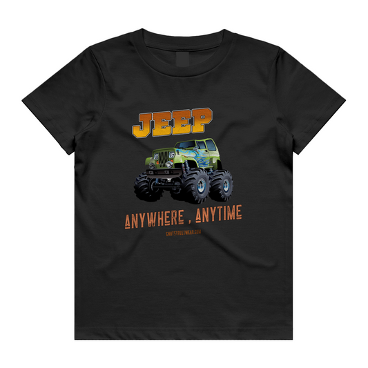 JEEP ANYWHERE ANYTIME Kids/Youth Tee