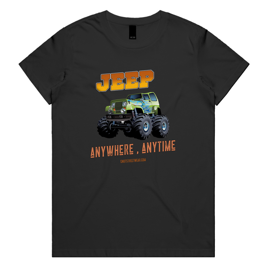 JEEP ANYWHERE ANYTIME Womens Tee