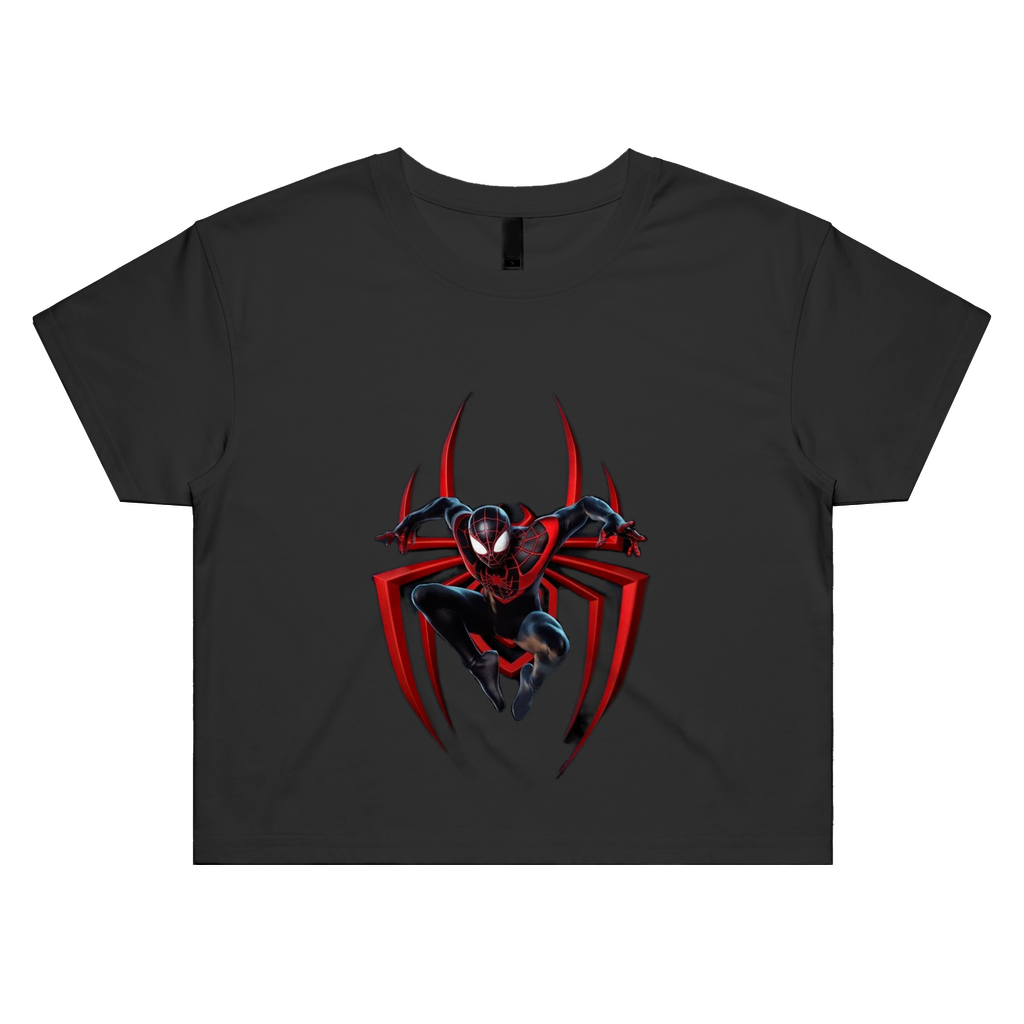 BLACK SPIDER Womens Crop