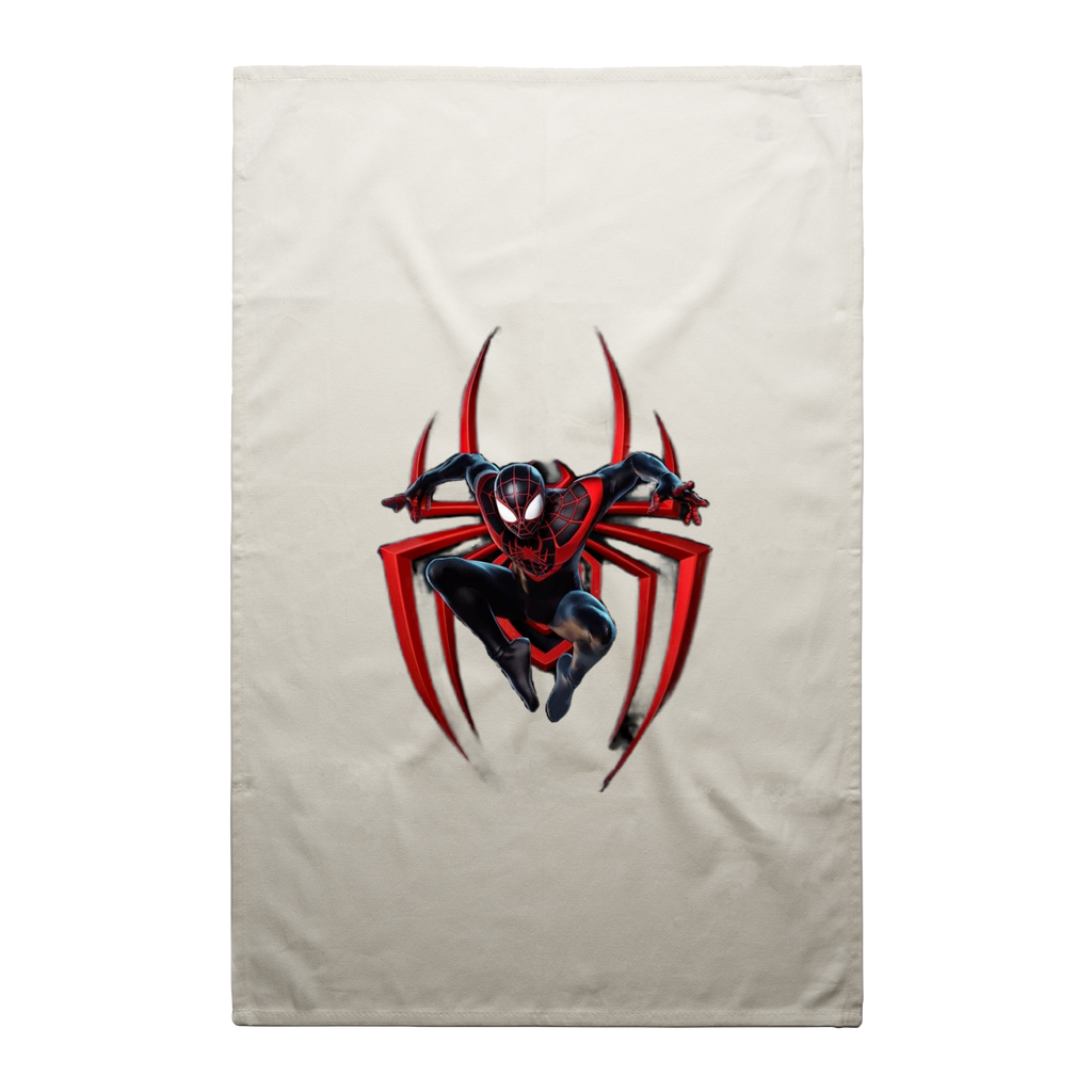 BLACK SPIDER Tea Towel