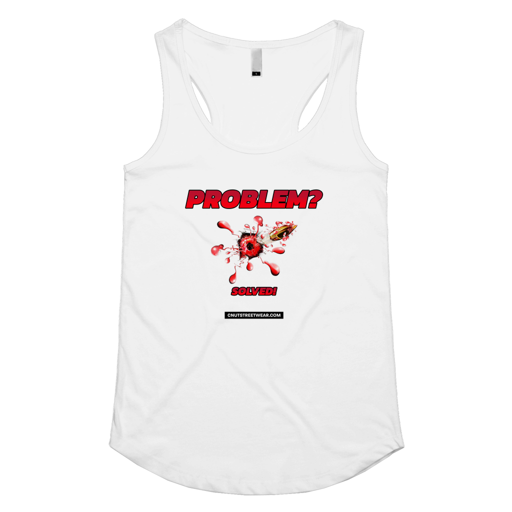 PROBLEM SOLVED Womens Racerback Singlet