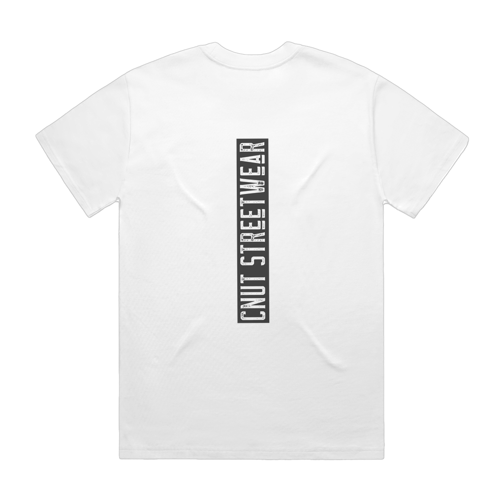 CNUT STREETWEAR camiseta pesada unisex delantera y trasera