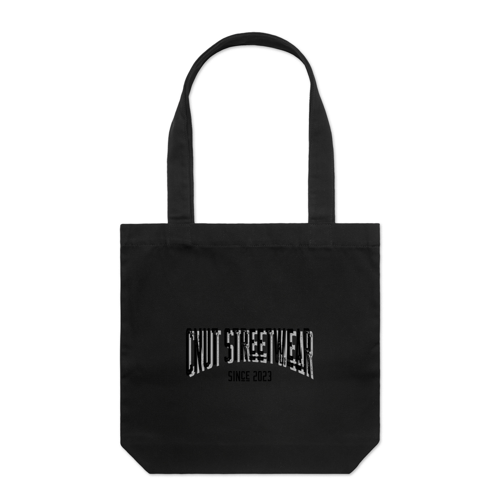 NICE CNUT LOGO BLACK Tote Bag