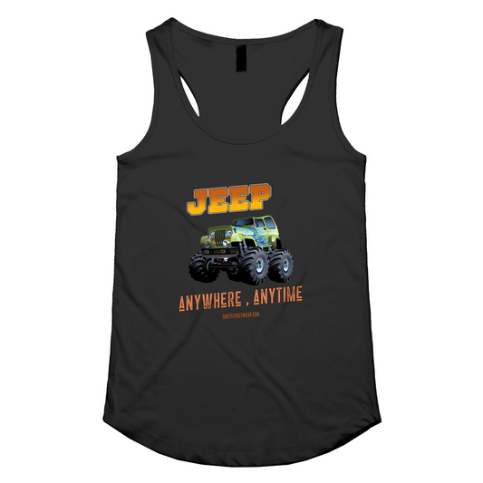 JEEP ANYWHERE ANYTIME Womens Racerback Singlet